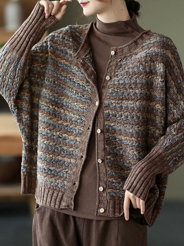 Literary Retro Knitted Cardigan