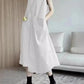 V-neck design loose slim vest dress sleeveless dress