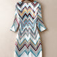 Loose Geometric Wave Dress