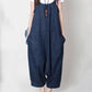 Plus Size Loose Wide Leg Harem Overalls