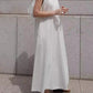 Casual fashionable backless retro simple dress loose slim vest dress