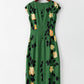 Green Sleeveless Printed Dress