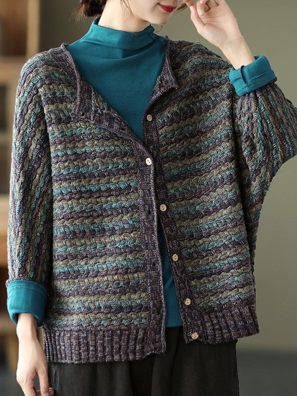 Literary Retro Knitted Cardigan