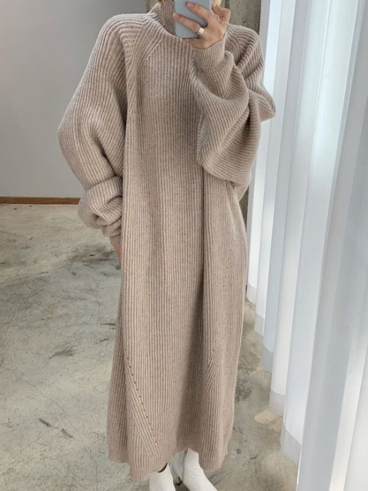 Loose Knitted Sweater Dress