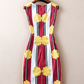 Fashion Print Round Neck Sleeveless Dress