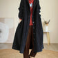 Retro Thickened Corduroy Long Hooded Coat