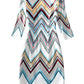 Loose Geometric Wave Dress