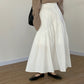 Vintage Wave Ruched High Waist Skirts