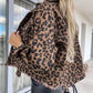 Trendy Leopard Denim Jacket