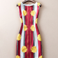 Fashion Print Round Neck Sleeveless Dress