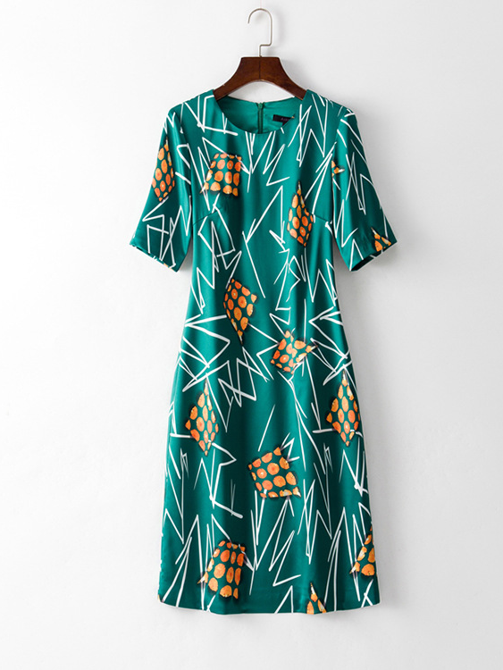 Stylish Elegant Printed Dress