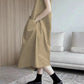 V-neck design loose slim vest dress sleeveless dress