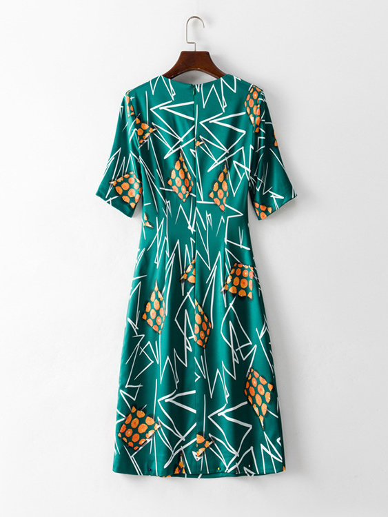 Stylish Elegant Printed Dress