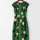 Green Sleeveless Printed Dress