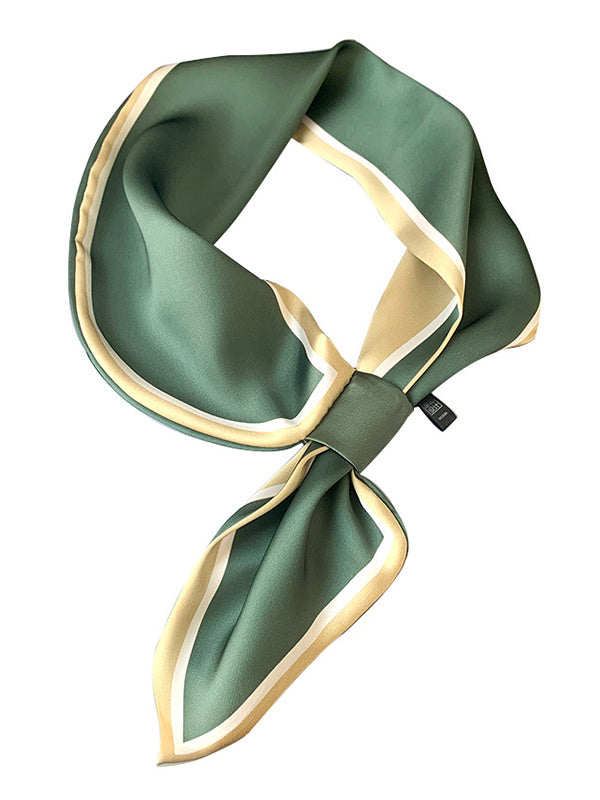 Original Solid Color Hair Band&Silk Scarf