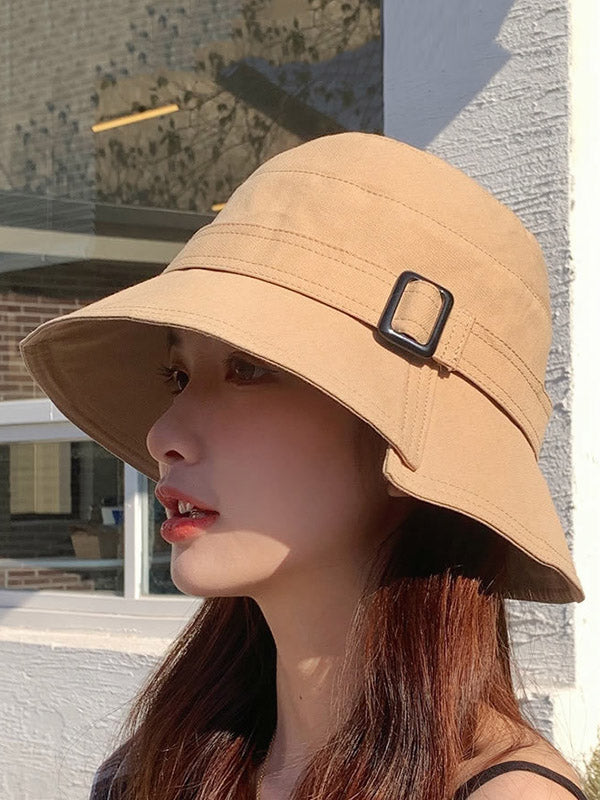 Original Solid Sun-Protection Bucket Hat