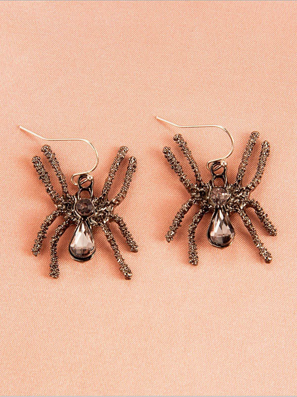 Halloween Pumpkin Skeleton Bat Earrings