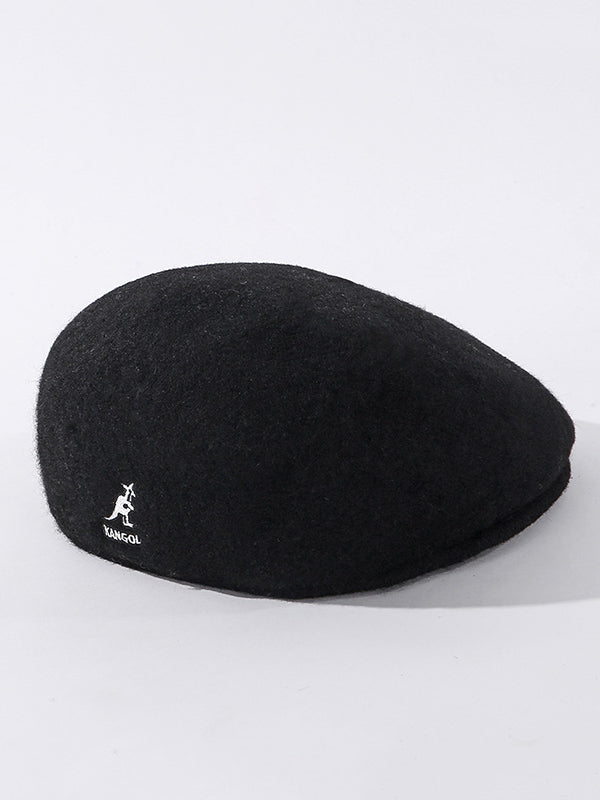 Stylish Embroidered Wool-Blend Hat