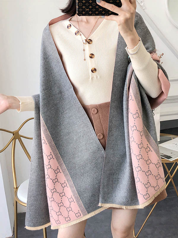 Stylish Split-Joint Warm Shawl&Scarf