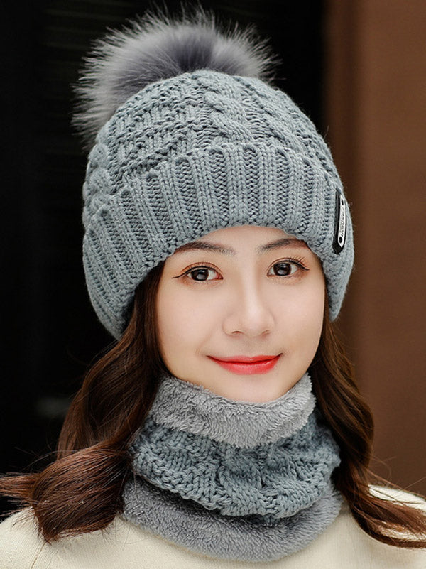 Original Warm Knitting Hat&Scarf Set