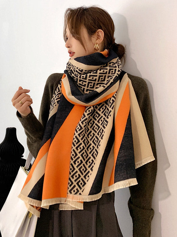 Original Warm Cartoon Print Shawl&Scarf