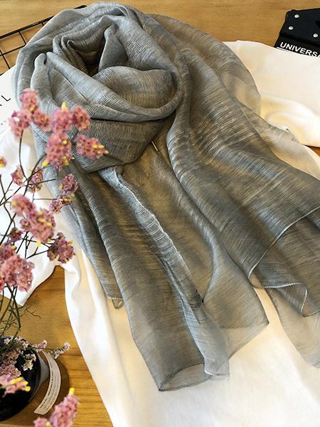 Silk Solid Vintage See-through Fashion Scarf