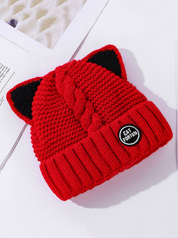 Stylish Cartoon Printed Knitting Hat