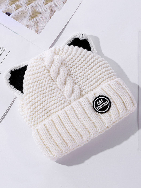 Stylish Cartoon Printed Knitting Hat