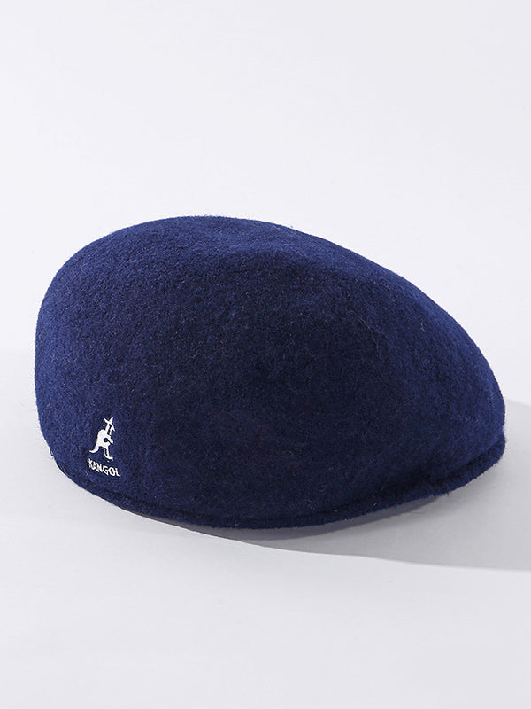 Stylish Embroidered Wool-Blend Hat