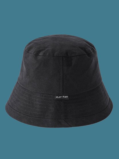 Casual Solid Color Wide Brim Fisherman Hat