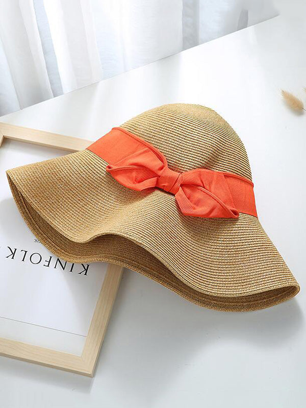 Leisure Sun-Protection Dome Straw Hat