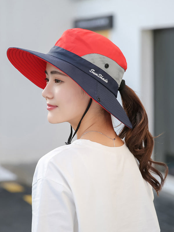 Original Foldable Breathable Letter Print Sun-Protection Bucket Hat