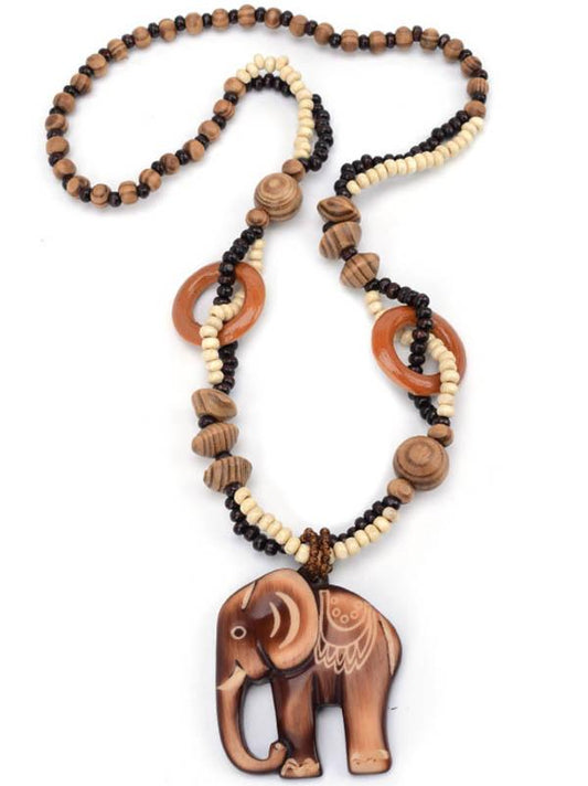 Wood Elephant Pendant Accessories