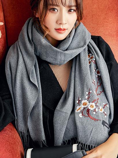 National Embroidered Soft Scarves