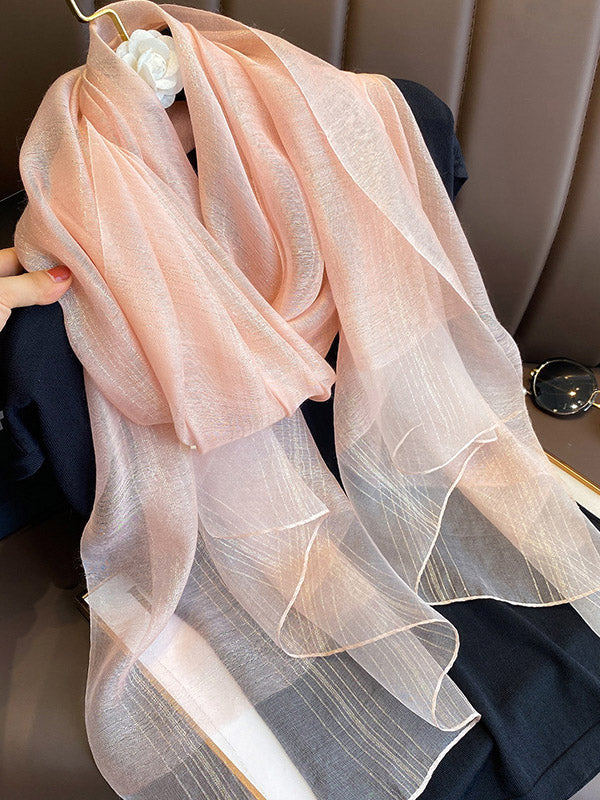 8 Colors Fashion Sunscreen Silk Scarf