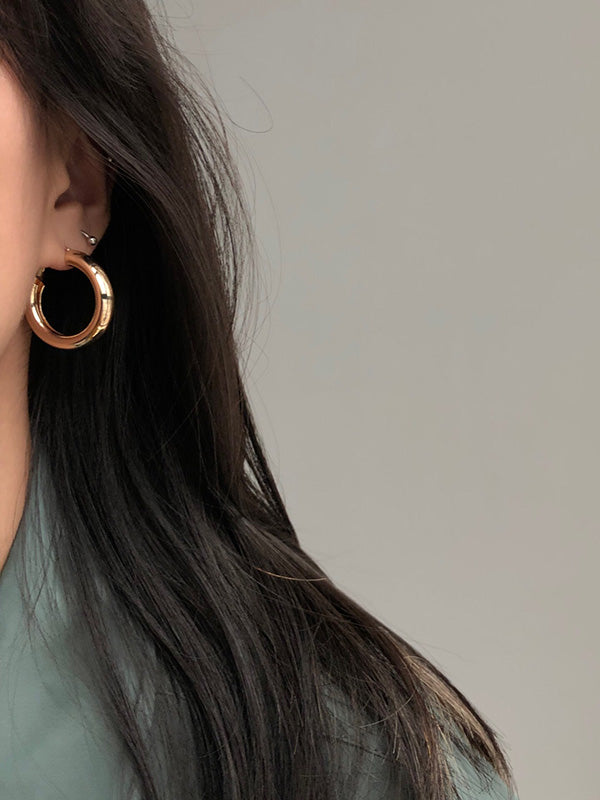 Fashion Punk Geometric Hoop Earrings Accessories