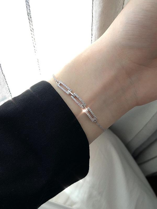 Simple Split-joint Hollow Bracelet