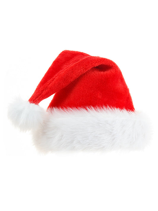 Christmas Pompom Triming Velvet Hat