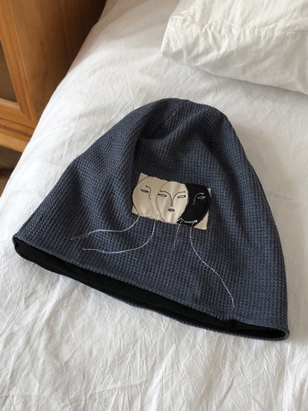 Original Casual Cool Applique Knitting Hat