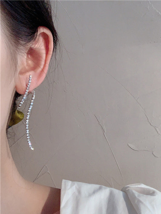 Serpentine Wave Curve Earrings