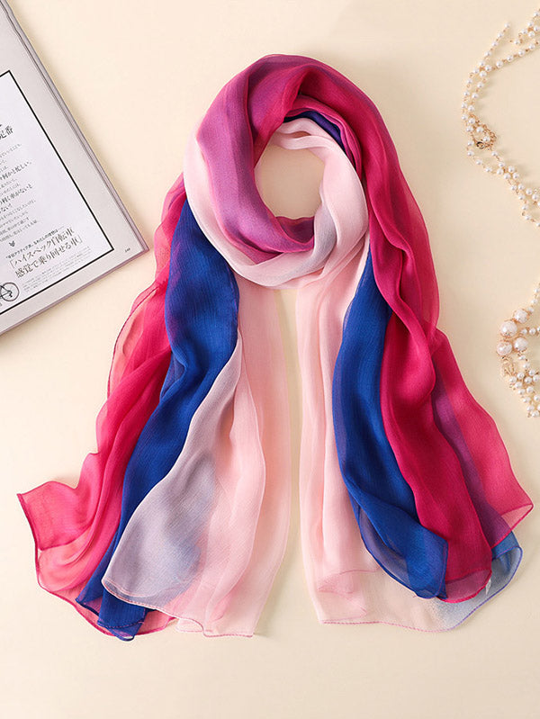 Original Gradient Split-Joint Shawl&Scarf