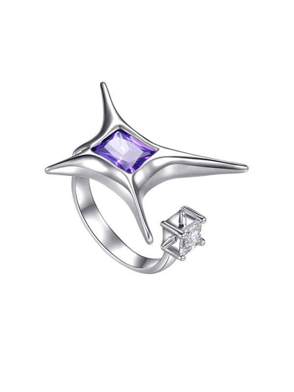 Original Irregular Star Shape Open Ring