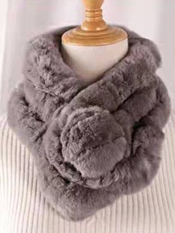 Casual 6 Colors Faux Fur Scarf