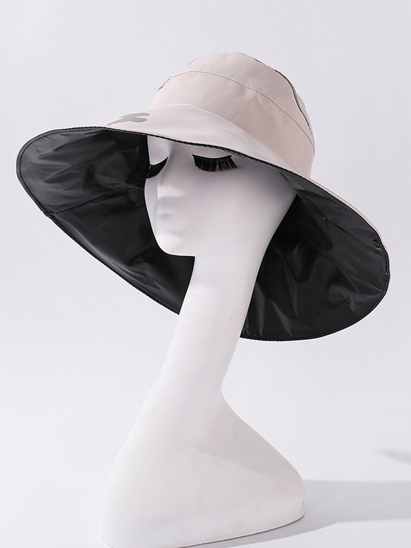 Casual Print Hole Split-Joint Sun-Protection Hat