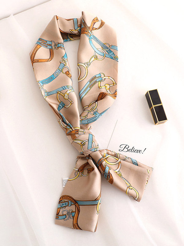 Original Floral Sun-Protection Silk Scarf