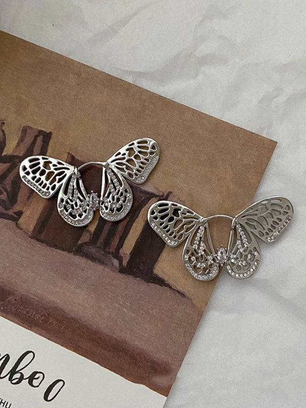 Original Stylish Butterfly Shaped Diamond Earrings