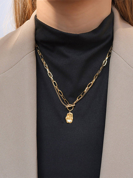 Original Cool Irregular Geometry Chain Necklace