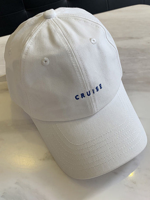 Casual Solid Color Embroidered Baseball Cap