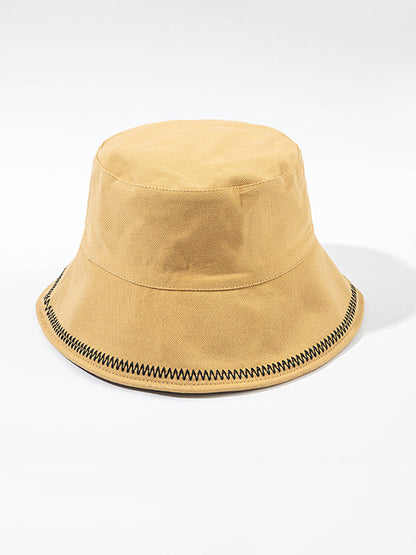 Chic Original Stitched Solid Color Casual Fisherman Hat