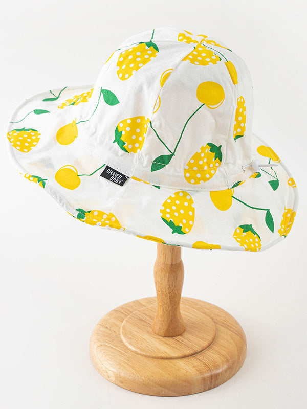 Qute Baby Cartoon Printed Sun Protection Beach Fisherman Hat